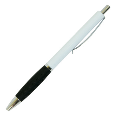 Ручка кулькова автоматична 0.7 мм, чорний грип, синя Color Grip Logo2U Buromax (BM.8232-01)