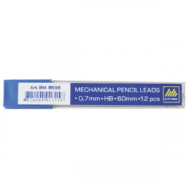 Стрижні для механічного олівця HB, 0.7 мм, 12 шт Buromax (BM.8698)