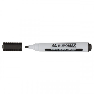 Маркер для магнітних сухостираємих дощок 2-4 мм, чорний Buromax (BM.8800-01)