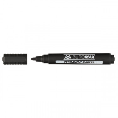 Маркер водостійкий, 2-4 мм, чорний Jobmax Buromax (BM.8700-01)