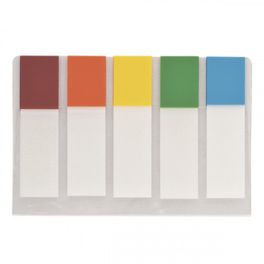 Закладки пластикові Половинки 45x12 мм, 5 кольорів по 20 арк, асорті Neon Buromax (BM.2305-98)