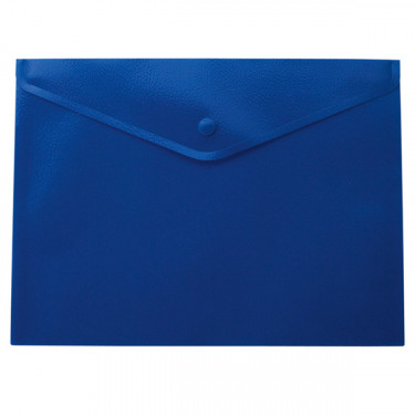 Тека-конверт на кнопці А4, матова, напівпрозора, синя Buromax (BM.3925-02)