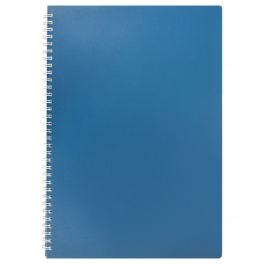 Блокнот на пружині А4, 80 арк, клітинка, синій Classic Buromax (BM.2446-002)