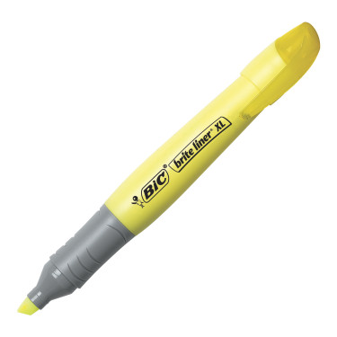Текст-маркер 1,7-5,1 мм, жовтий Bright Liner XL BIC (3086123247154/3086123247161)
