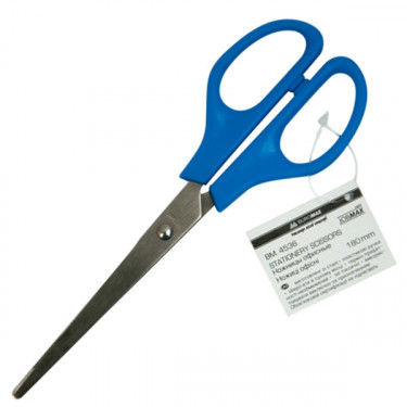 Ножицi офiснi 180 мм, блакитні Jobmax Buromax (BM.4536)