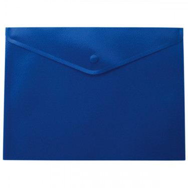 Тека-конверт на кнопці А5, матова, напівпрозора, синя Buromax (BM.3935-02)