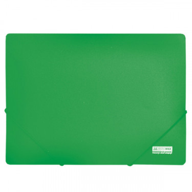 Тека пластикова на резинках А4, зелена Buromax (BM.3911-04)