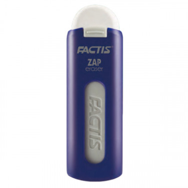 Гумка в пластиковому футлярі, асорті Factis ZAP (fc.PTF1130)