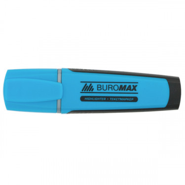 Текст-маркер, флуоресцентний, з резиновими вставками, синій Buromax (BM.8900-02)