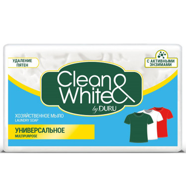 Мило господарське Duru Clean White Універсальне 125 г (8690506473600)