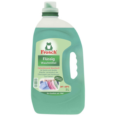 Рідкий пральний порошок для кольорової тканини Frosch 5 л (4001499116131)