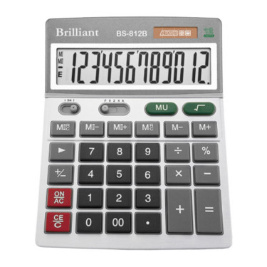 Калькулятор BS-812В 12 розрядів Brilliant (BS-812В)