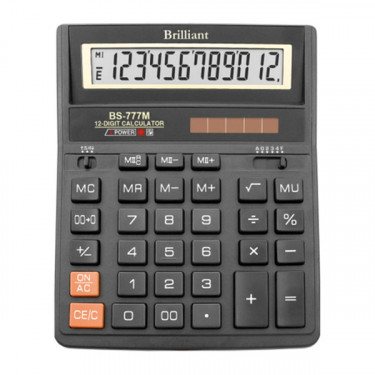Калькулятор BS-777М 12 розрядів Brilliant (BS-777M)