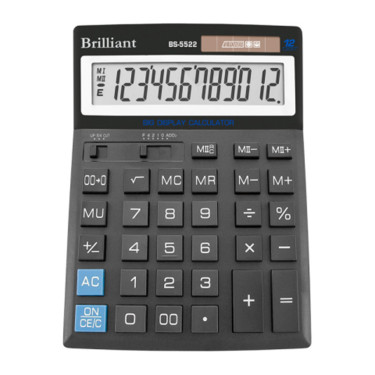 Калькулятор BS-5522 12 розрядів Brilliant (BS-5522)