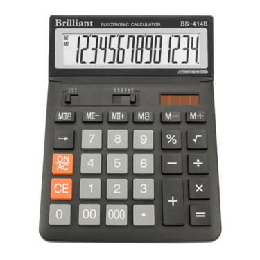 Калькулятор BS-414В 14 розрядів Brilliant (BS-414)