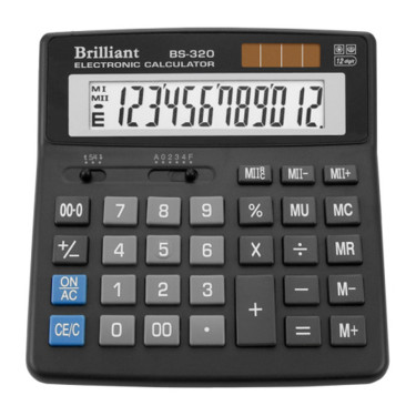Калькулятор BS-320 12 розрядів Brilliant (BS-320)