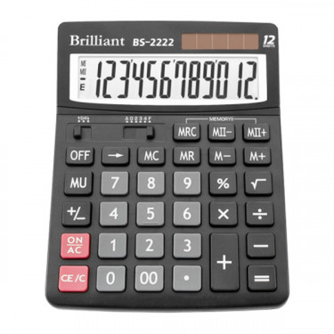 Калькулятор BS-2222 12 розрядів Brilliant (BS-2222)