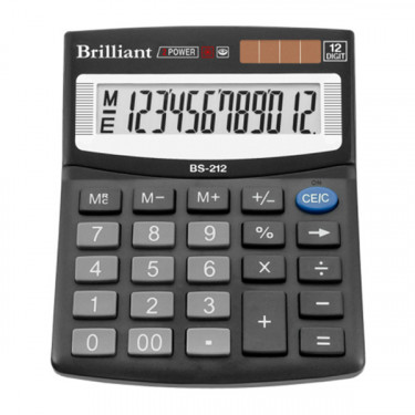 Калькулятор BS-212 12 розрядів Brilliant (BS-212)