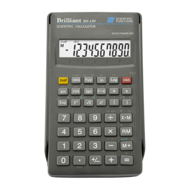 Калькулятор інженерний BS-120 10+2 розрядів, 56 функцій Brilliant (BS-120)