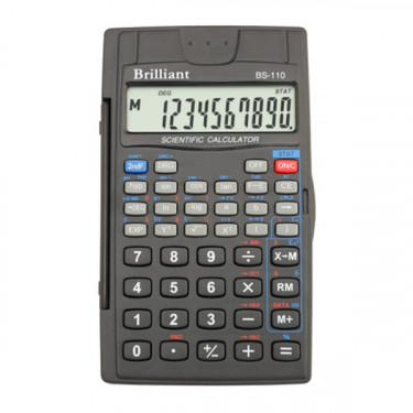 Калькулятор інженерний BS-110 8+2 розрядів, 56 функцій Brilliant (BS-110)