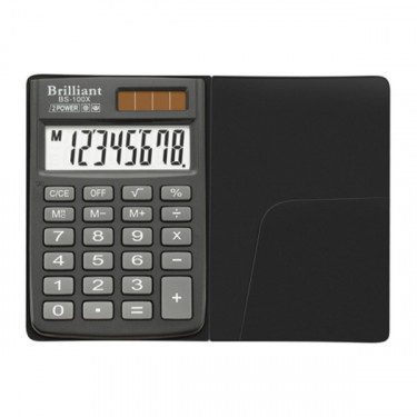 Калькулятор кишеньковий BS-100Х 8 розрядів Brilliant (BS-100Х)