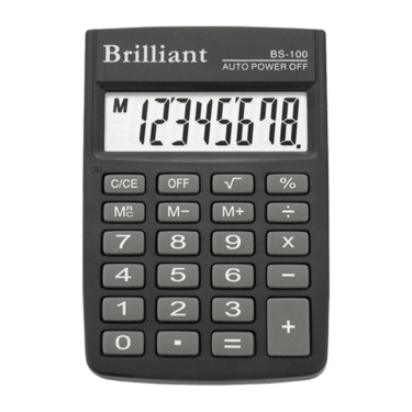 Калькулятор кишеньковий BS-100 8 розрядів Brilliant (BS-100)