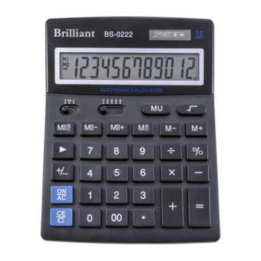 Калькулятор BS-0222 12 розрядів Brilliant (BS-0222)