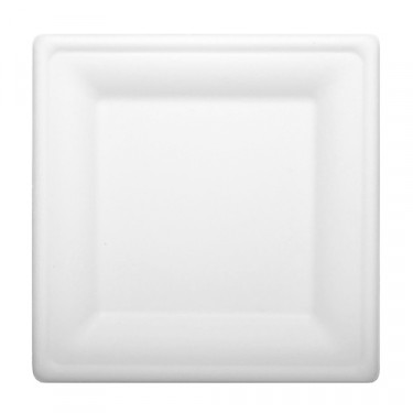 Тарілка квадратна PapStar 200х200 мм біла паперова 50 шт (13061)