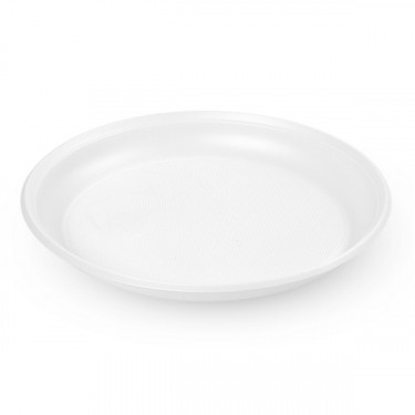 Тарiлка столова, 205 мм, біла, 100 шт (2949)