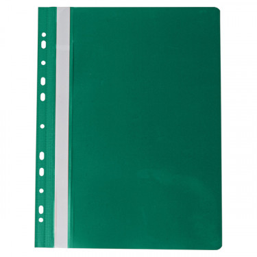 Швидкозшивач А4 з перфорацією, глянцевий, зелений Professional Buromax (BM.3331-04)