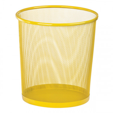 Металевий кошик для паперів круглий, 10 л, жовтий ZiBi (ZB.3126-08)