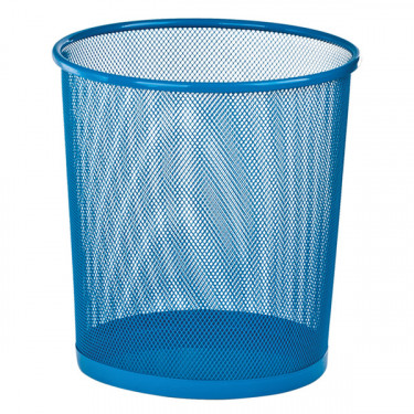 Металевий кошик для паперів круглий, 10 л, синій ZiBi (ZB.3126-02)