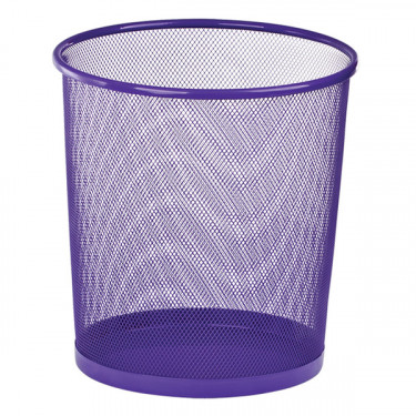 Металевий кошик для паперів круглий, 10 л, фіолетовий ZiBi (ZB.3126-07)