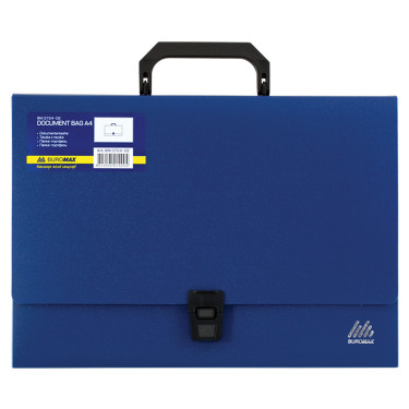 Портфель Buromax Jobmax A4/35мм Синій (BM.3724-02)