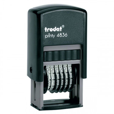 Мининумератор пластмасовий 6-розрядний, шрифт 3.8 мм Trodat (4836)