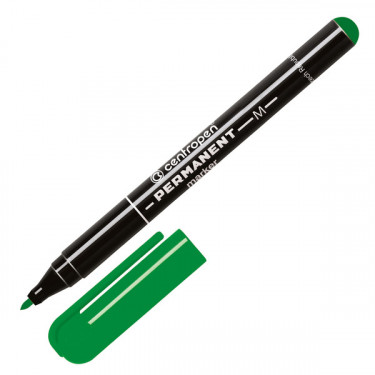 Маркер перманентний, 1 мм, зелений Centropen (2846зел.)
