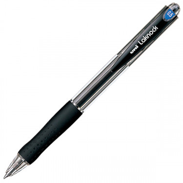 Ручка масляна автоматична 0.5 мм, чорна Laknock Uni (SN-100.(05).Black)