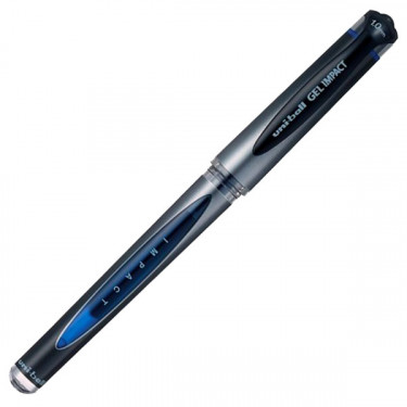 Ручка гелева 1 мм, синя Gel Impact Uni (UM-153S.Blue)