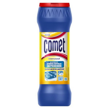 Порошок чистячий з дезинфікуючими властивостями, Лимон, без хлоринола, 475 г Comet (8001480029279)