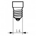 Лампа розжарювання 1CT/10X10F Stan E14, 60W, 230V, B35 FR Philips (926000007764/8711500011763) Фото 1