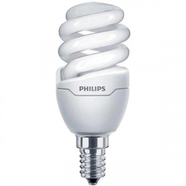 Лампа енергозберігаюча E14, 8W, 220-240V, WW 1PF/6 Tornado T2 mini Philips (929689174303/8718696477779)