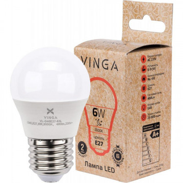 Лампа світодіодна Vinga (VL-G45E27-63L)