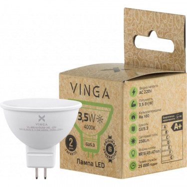 Лампа світодіодна Vinga (VL-MR16GU53-34L-220)