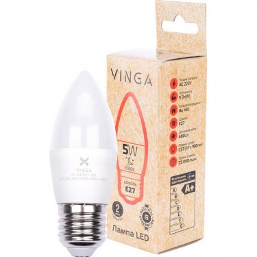 Лампа світодіодна Vinga (VL-C37E27-53L)