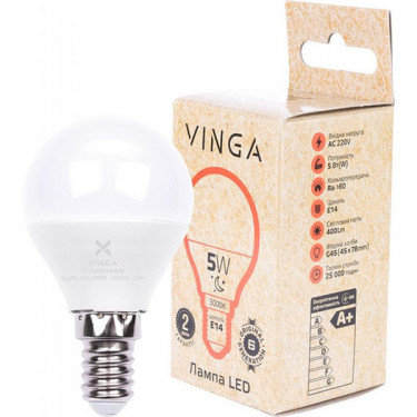 Лампа світодіодна Vinga (VL-G45E14-53L)