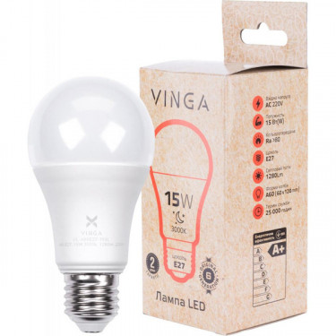 Лампа світодіодна Vinga (VL-A60E27-153L)