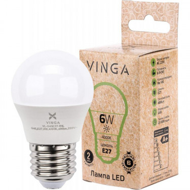 Лампа світодіодна Vinga (VL-G45E27-64L)