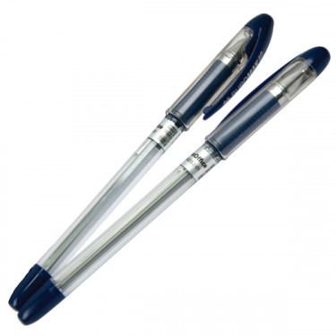 Набір масляних ручок 0.7 мм, 2 шт, прозорий корпус, сині MaxOFFICE Buromax (BM.8352-01-2)