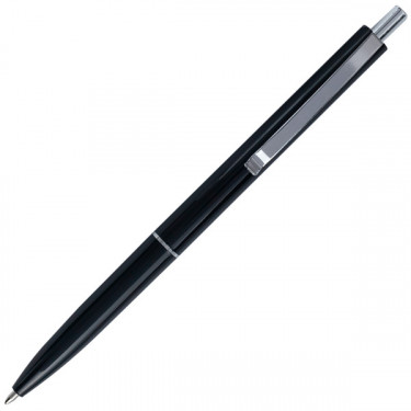 Ручка кулькова, автоматична, 1 мм, без логотипів, чорний Logo2U Buromax (BM.8239-01)