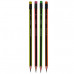 Олівець графітовий НВ, трикутний, з ластиком, асорті Neon Line Buromax (BM.8508) Фото 5